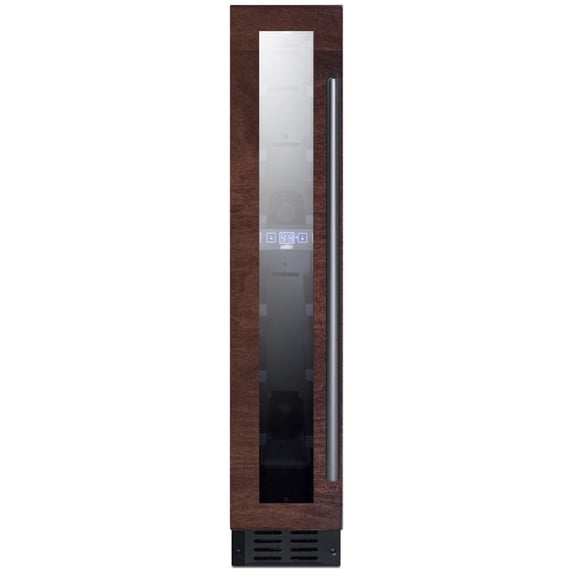Summit Swc007pnrlhd 6" Wide 7 Bottle Capacity Panel Ready Built-In Wine Cooler - Panel