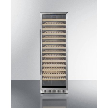 Summit Swc1926bc 24 In Wide 165 Bottle Capacity Built-In / Free Standing Wine Cooler -
