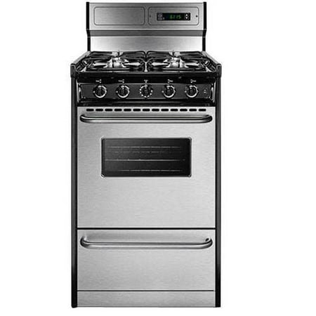 Summit TTM13027BKSW 20 Gas Range - Stainless Steel