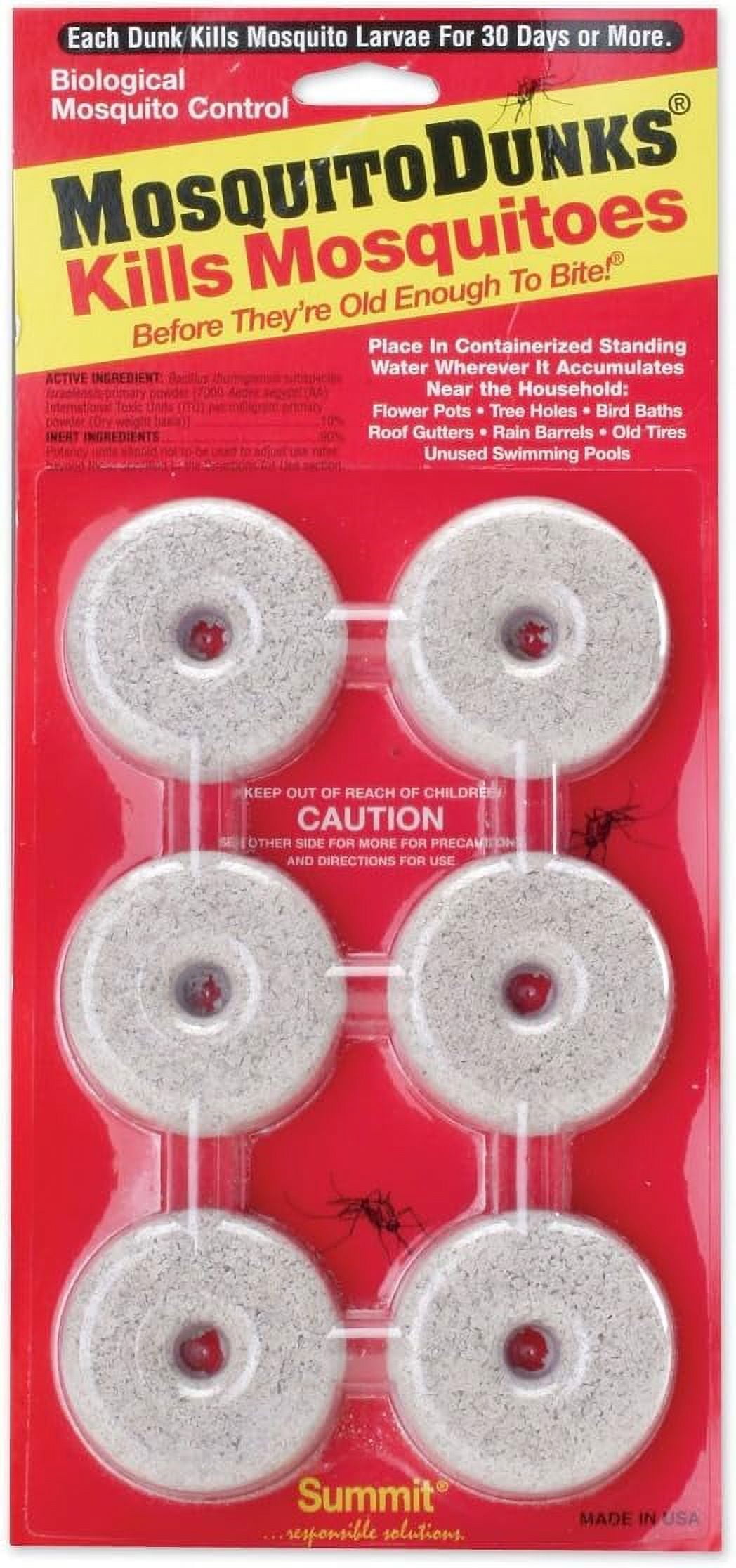 Juda Mosquito Dunks, Larvae Control for Standing Water, 6-Pack, Lasts ...