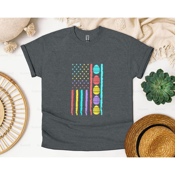 Summit81 American Flag, Happy, Easter, Egg, Hunting, Patriotic, Day T-Shirt, SW, Hoodie, for Unisex, up to size 5XL.