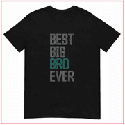 Summit81 Best Big Brother Bro Ever Funny Big Bro Sibling Unisex T Shirt V15096 Size S- 5XL