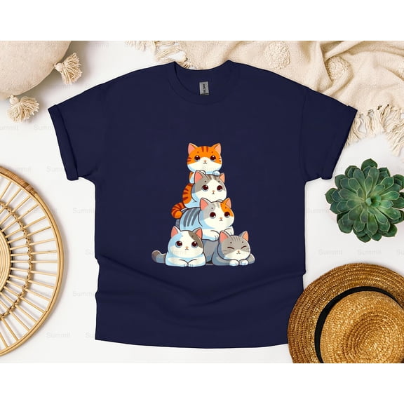 Summit810 Pile Of Kitty Cats Funny, Cute, Cat Lover Graphic Image T-Shirt, SW, Hoodie, for Unisex, up to size 5XL.