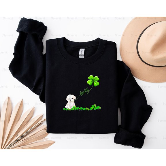 Summit88 Irish Lucky with maltese T-Shirt, SW, Hoodie. maltese lover shirt T-Shirt, SW, Hoodie, for Unisex, up to size 5XL.