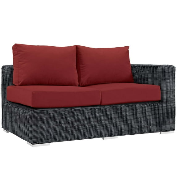 Summon Right Arm Loveseat in Canvas Red