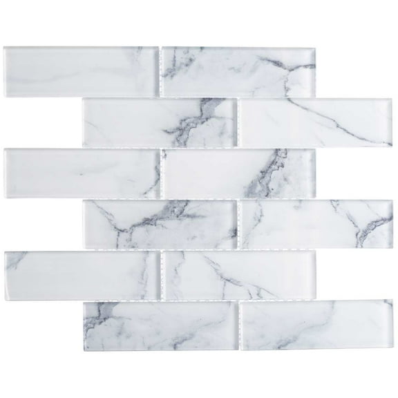 Sumner 2" x 6" Marble Brick Joint Mosaic Tile