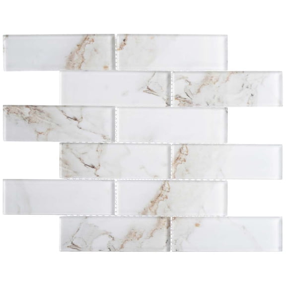Sumner 2" x 6" Marble Brick Joint Mosaic Tile