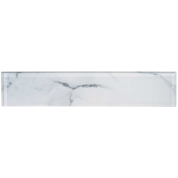 Sumner 3" x 14" Glass Marble Look Subway Wall Tile