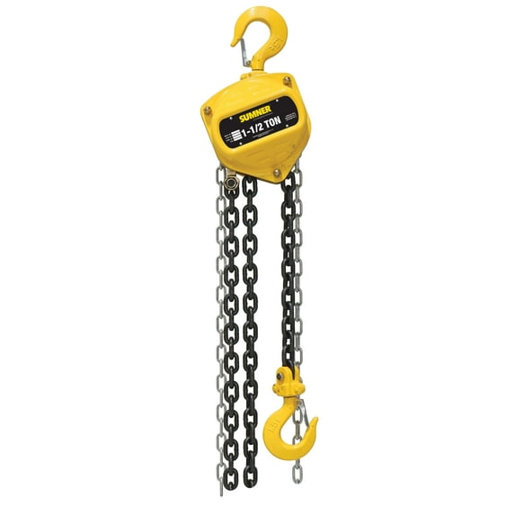 Sumner Cb150C15 1-1/2 Ton Chain Hoist 15 Ft.