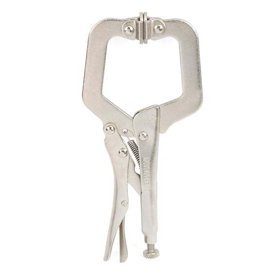 Locking Clamp, 6 in, Swivel Pads