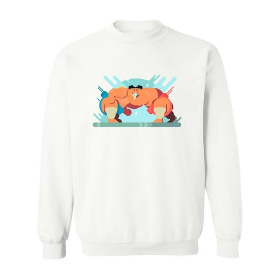 Sumo Fighters Sweatshirt Men -Image by Shutterstock, Male Large