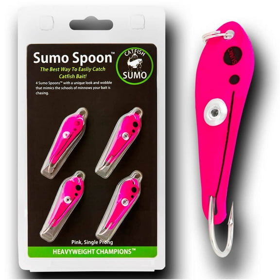 Sumo Spoon - Catfishing Bait Spoon for Skipjack, White Bass, Striped Bass and Other Baitfish, 1 5/8"