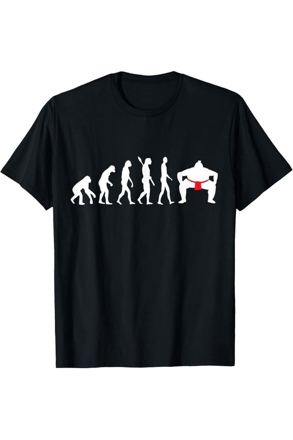 Sumo Wrestler Evolution Japanese Sport Sumo Wrestling T-Shirt