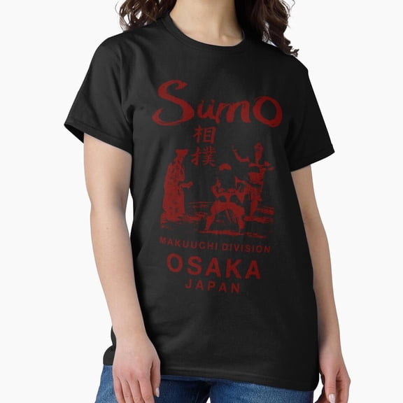 Sumo Wrestling Osaka Japan Funny Vintage Retro Sport Graphic Aesthetic Unisex Classic T-Shirt A518, From S to 5XL