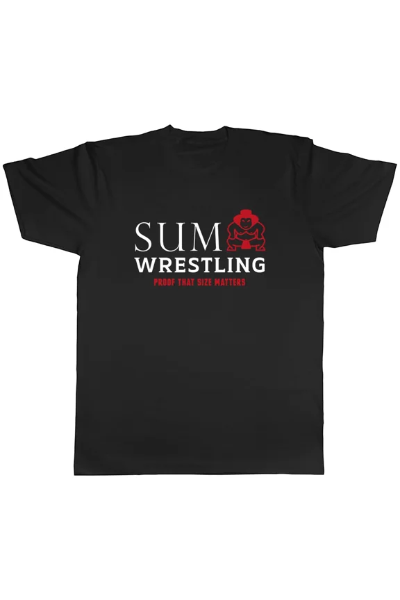 Sumo Wrestling Proof That Size Matters Funny Unisex T-Shirt, S-5XL