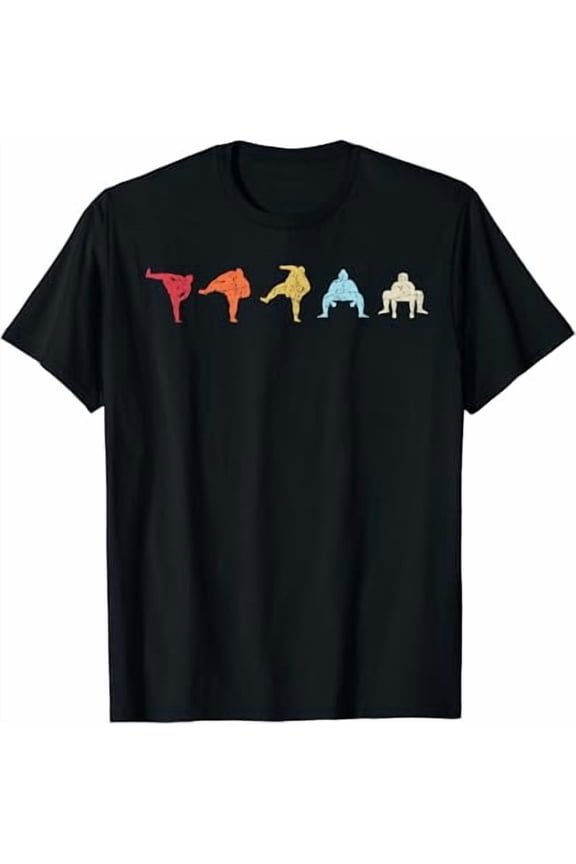 Sumo Wrestling Vintage Sumo Wrestler Retro Sumo T-Shirt