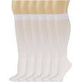thumbnail image 1 of Sumona 6 Pairs Women Opaque Stretchy Spandex Knee High Trouser Socks, 1 of 1