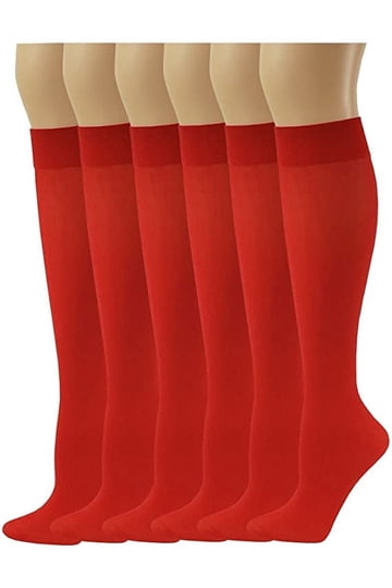 red dress socks walmart Ntacza Red Socks Womens Cotton Breathable Crew Socks Calf Solid Women Dress Socks, Women's, Size: Free Size
