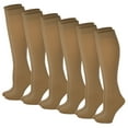 thumbnail image 1 of Sumona 6 pairs Pack Women Opaque Spandex Queen Size Trouser Knee High Socks, 1 of 4