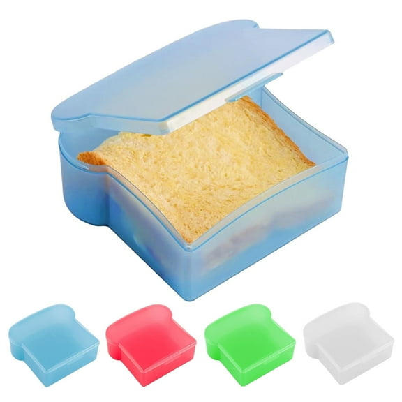 Sumovey Clearance! Sandwich Box, 20 Oz Shape Sandwich Box Food Grade Pp Made Allow Microwave Heating And Preservation 5.5" X 4.7" X 2" Food Storage Sandwich Containers for Lunch Prep, Sandwich Box X1