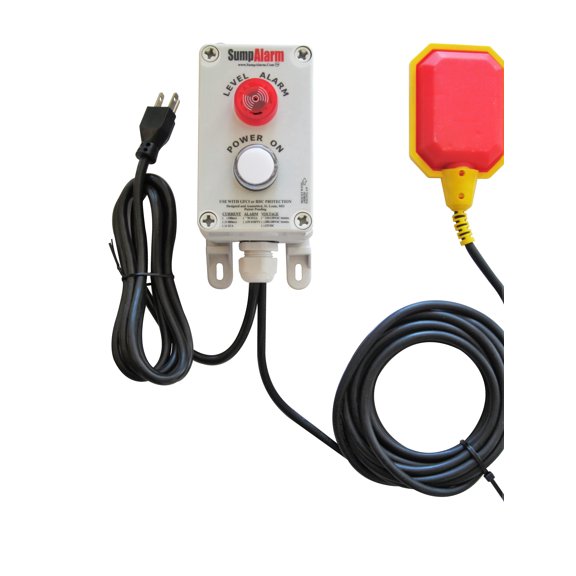 Sump Alarm High Level Tank Alarm with Power Indicator with 16ft float switch