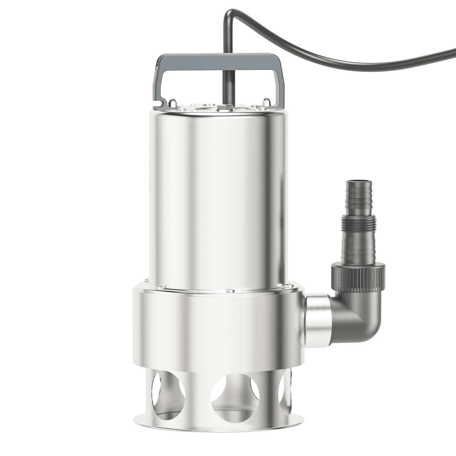 Sump Pump Submersible 1.6HP Dirty/Clean Water Transfer Pump 5500GPH Portable Electric Water Pump for Pool Draining Hot Tub Flooded Basement Ponds Garden Yard with Adapters