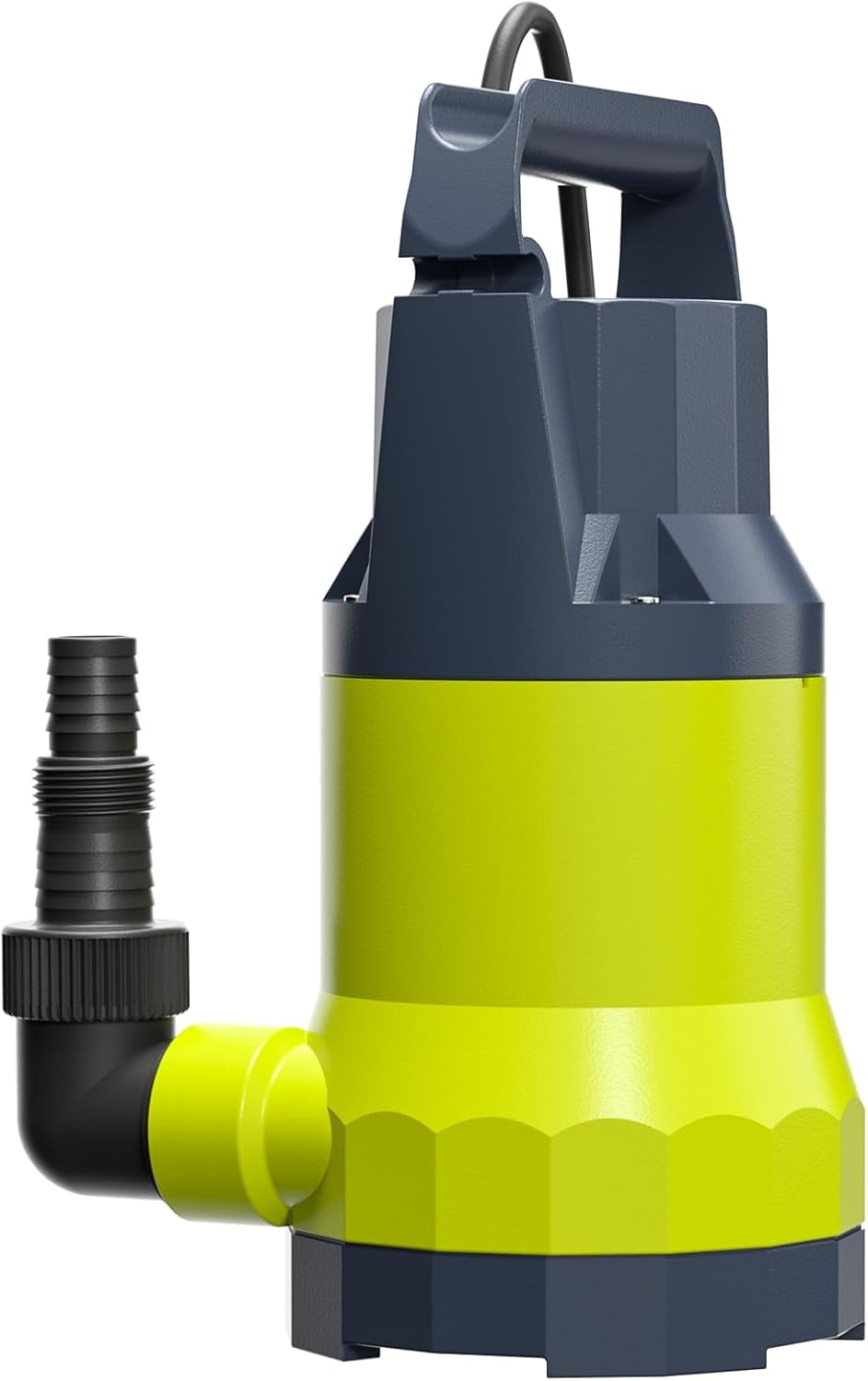 Sump Pump Submersible Water Pump 1.5HP 5500GPH Portable Water Transfer Draining Pump Utility Pumps for Pool Basement Hot Tub Garden with Adapters