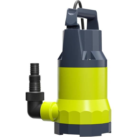 Sump Pump Submersible Water Pump 1.5HP 5500GPH Portable Water Transfer Draining Pump Utility Pumps for Pool Basement Hot Tub Garden with Adapters