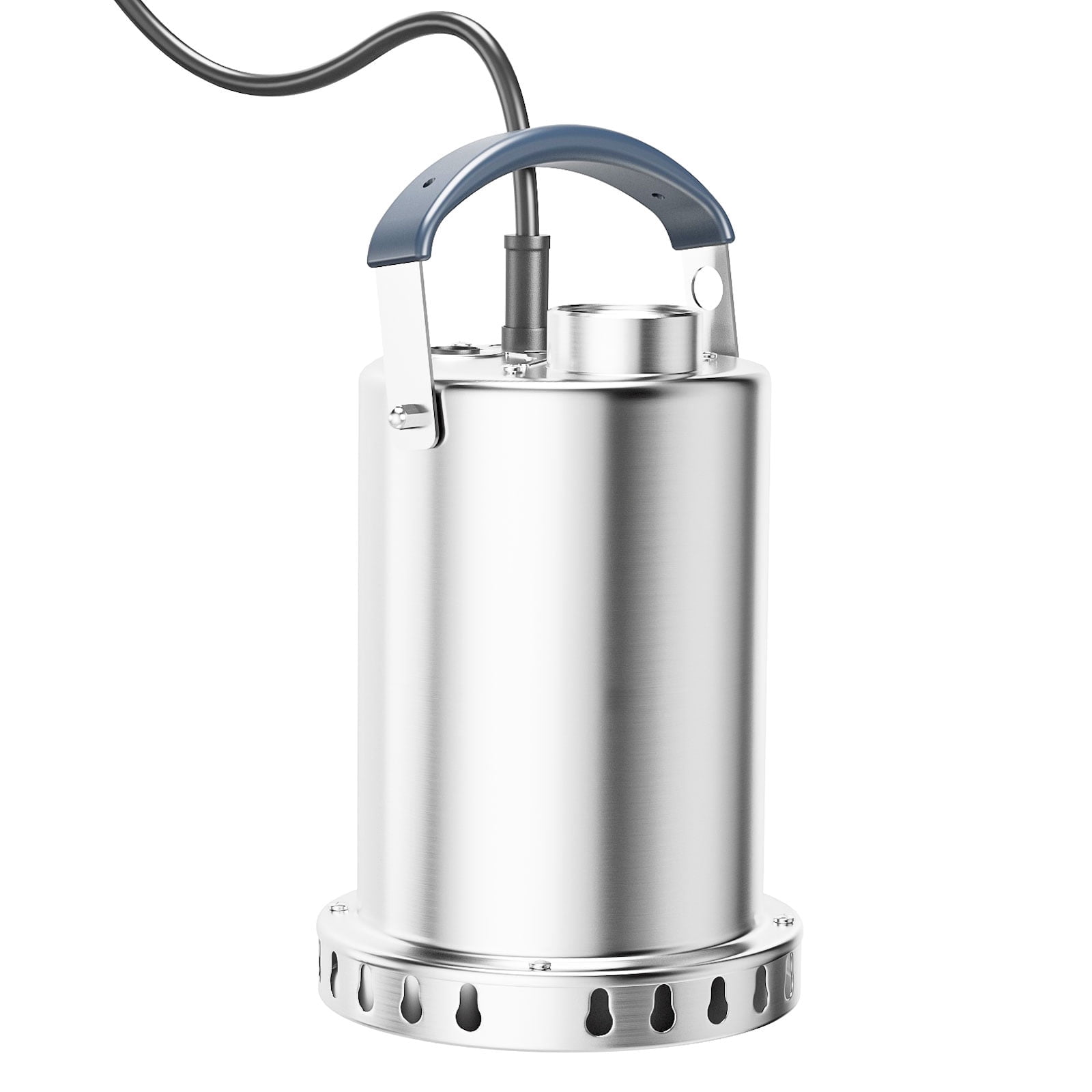 Sump Pump Submersible Water Pump 1.2HP 4500GPH Stainless Steel Portable Water Transfer Pump Electric for Pool Draining Hot Tub Basement Utility Pumps