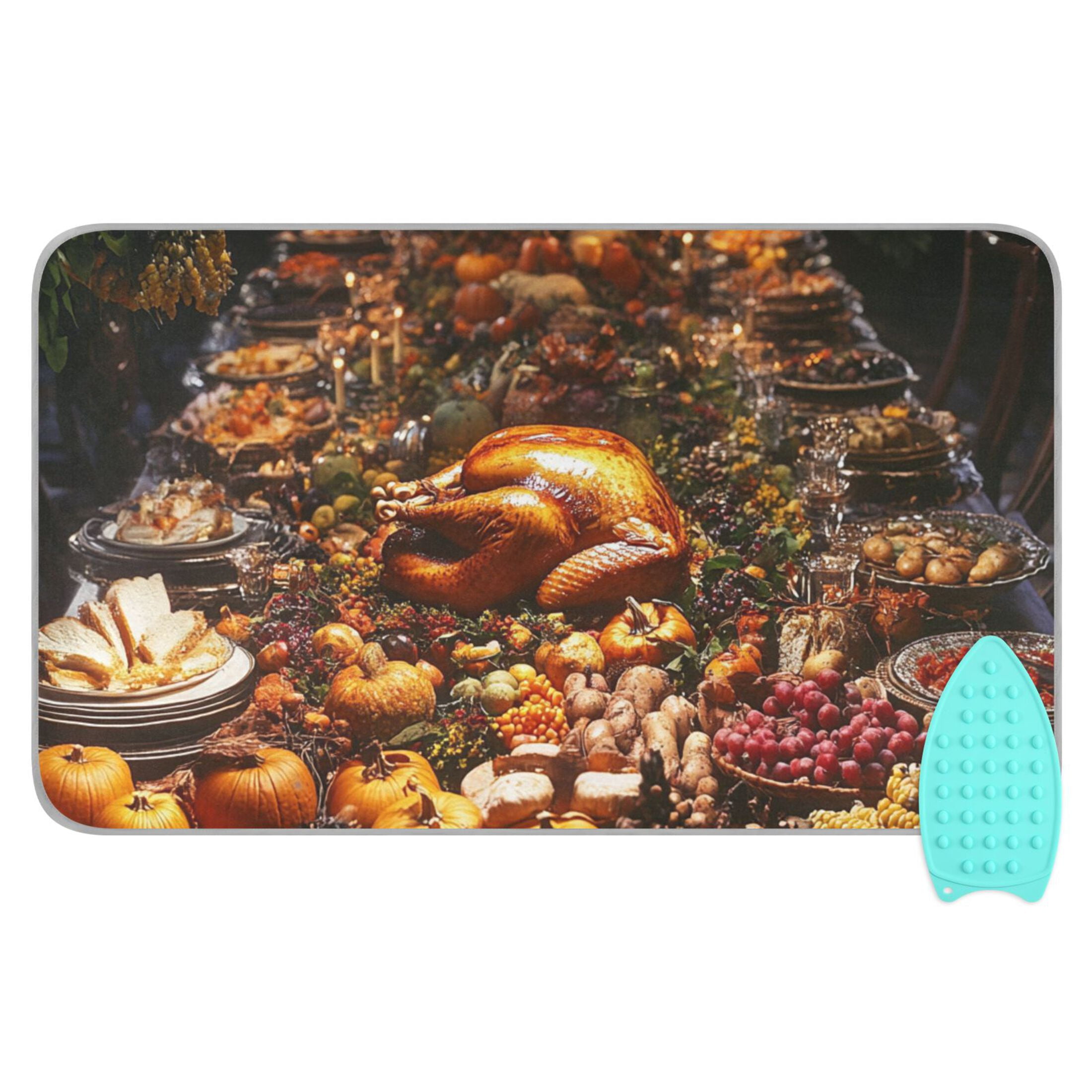 Sumptuous Dinner Ironing Mat Blanket for Table Top Travel Portable Ironing Board Pad 47.2x27.6 Inch