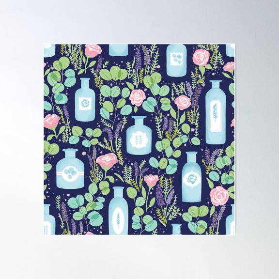 Sumptuous Smells Aromatherapy Oils Poster Wall Art, Modern Wall Decor For Living Room Bedroom, 24x24 UNFRAMED