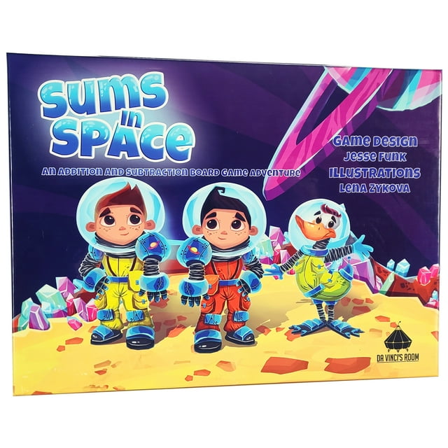 Sums in Space An Addition Subtraction Math Board Game for Kids 5-7 - First Grade Math Games, Learning Games, Educational Games, Classroom Games