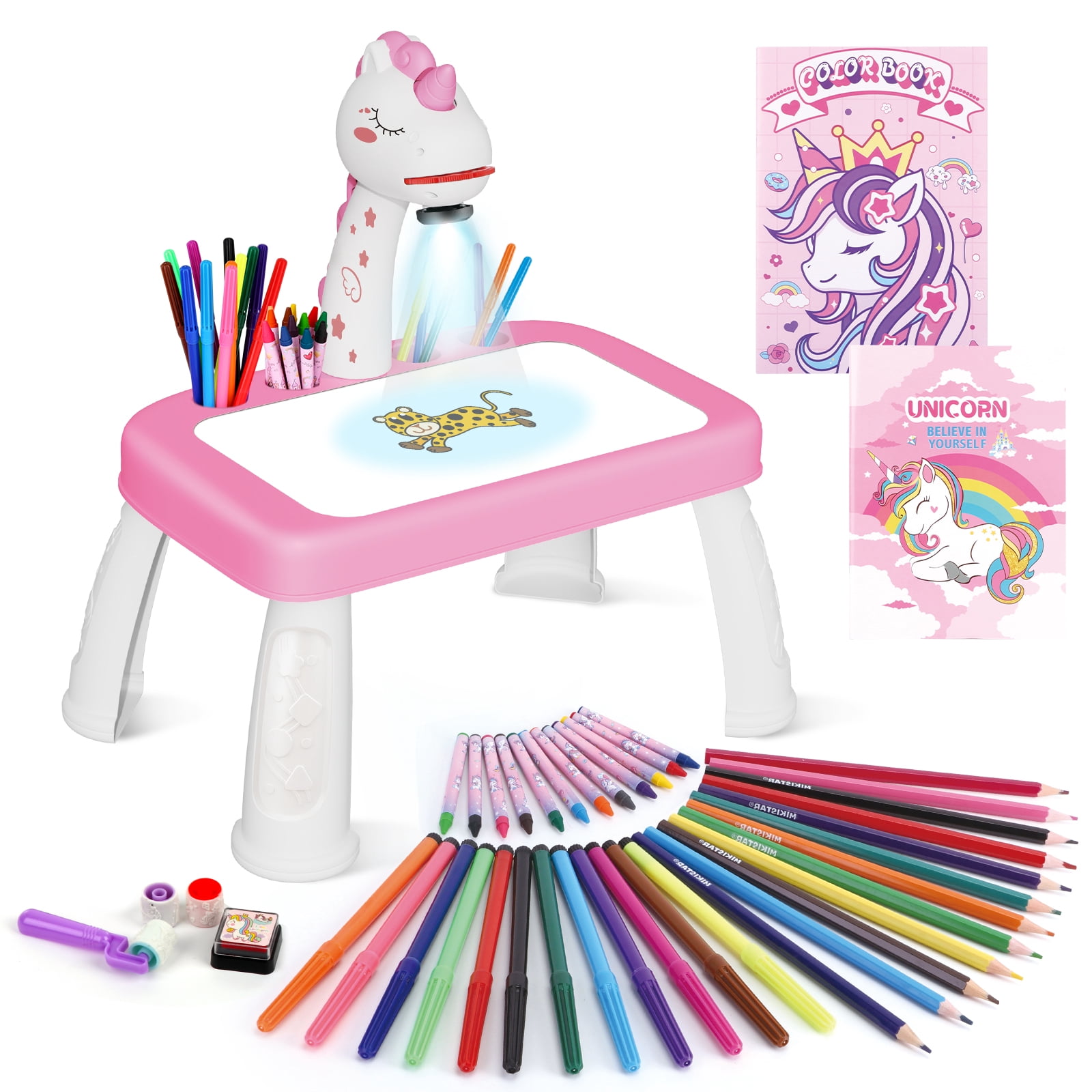 Sumsoltic Unicorn Drawing Projector Art and Craft Kit for 3+ Years
