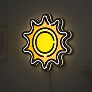 Sun 3D Novelty Light Box, Nature Landscape Accent Light for Eco-Inspired Homes and Morning Routine Spaces Width 12 inch, 30cm