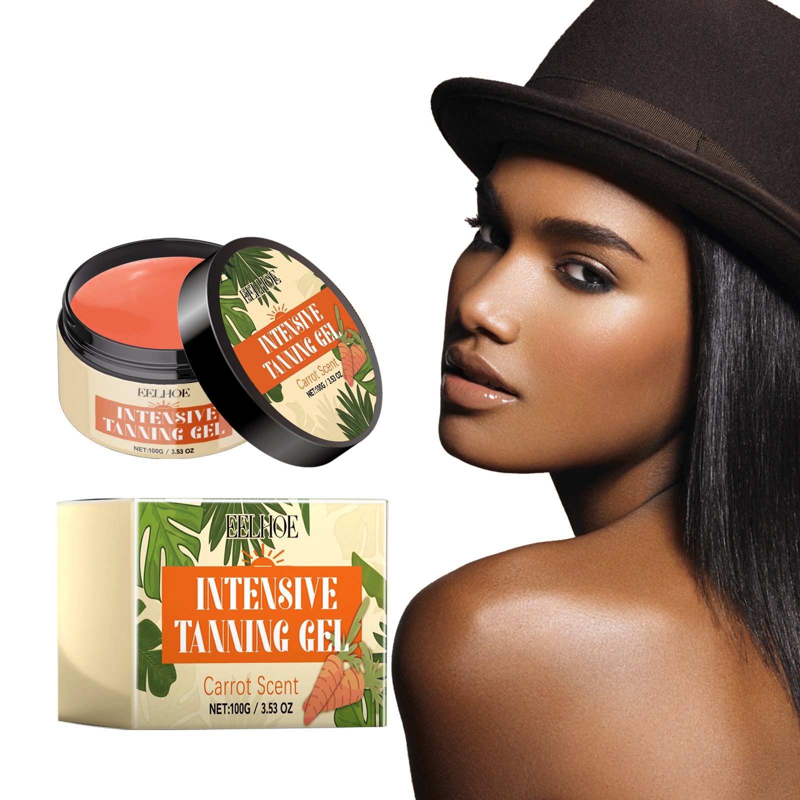 Sun Aiding Tanning Darkens Bronze Wheat Color Moisturizing And Nourishing Skin Adult Tanning