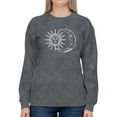 thumbnail image 1 of Sun And Crescent Moon Sweatshirt Women -Smartprints Designs, Female x-Large, 1 of 4