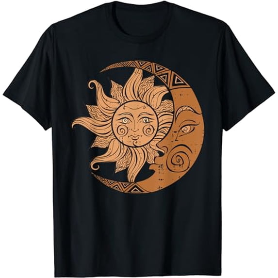 Sun And Moon Black History Month BLM Melanin Pan African T-Shirt