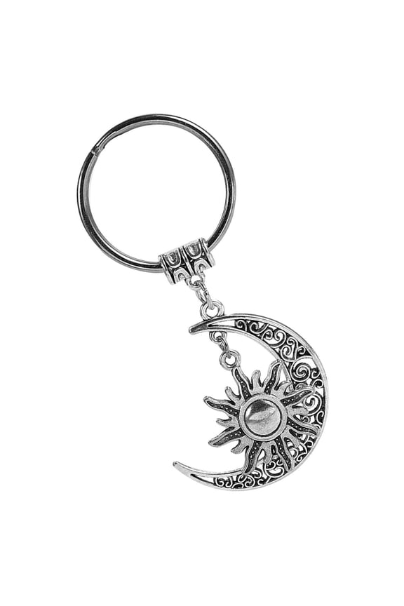 Sun And Moon Keychain Pendant Keychain Rings For Car Keys And Crafts Aesthetic Keychain Decor Lucky Moon Charms Inspirational Sun