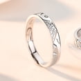 thumbnail image 1 of Sun And Moon Ring Adjustable Silver Wave Design Vintage Jewelry Individually Packed For Women And Men Gift Set, 1 of 4