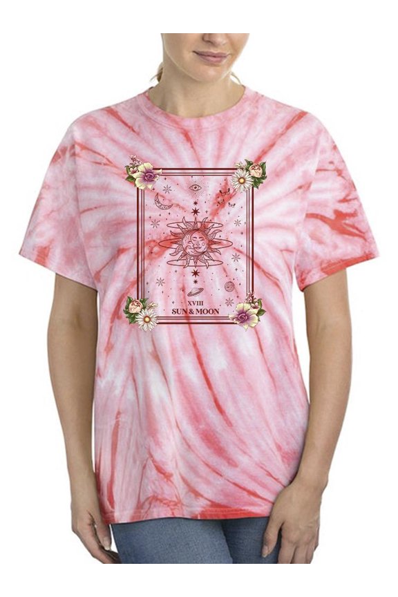Sun And Moon. Tie Dye Cyclone Women -Smartprints Designs, Female Small