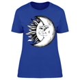 thumbnail image 1 of Sun And Moon With Faces T-Shirt Women -Image by Shutterstock, Female 3X-Large, 1 of 2