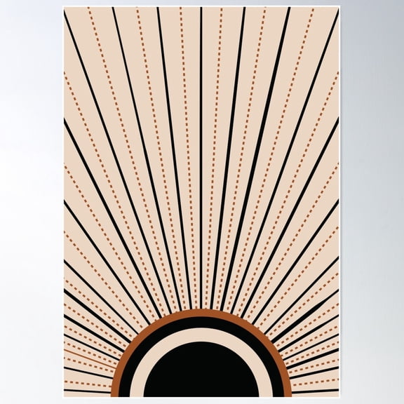 Sun Art Poster Wall Art, Modern Wall Decor For Living Room Bedroom, 16x24 UNFRAMED