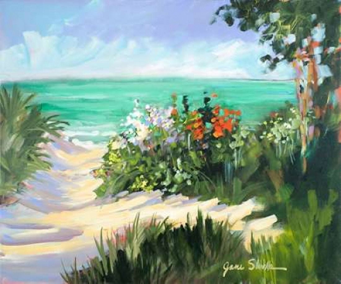 Sun Beach Dunes Canvas Art - Jane Slivka (20 x 24)