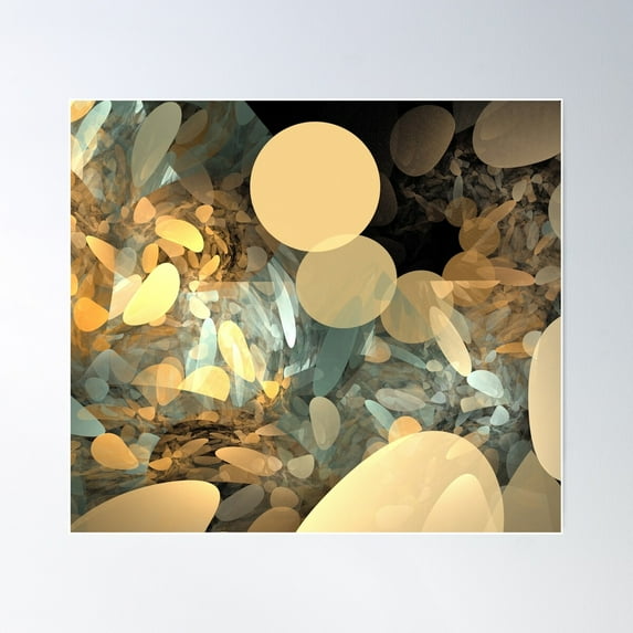 Sun Beige Pebbles Poster Wall Art, Modern Wall Decor For Living Room Bedroom, 12x18 UNFRAMED