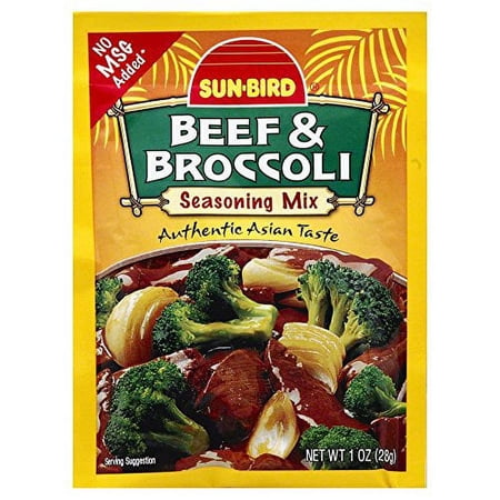 Sun Bird Beef & Broccoli Seasoning Mix, 1 OZ (Pack of 24)