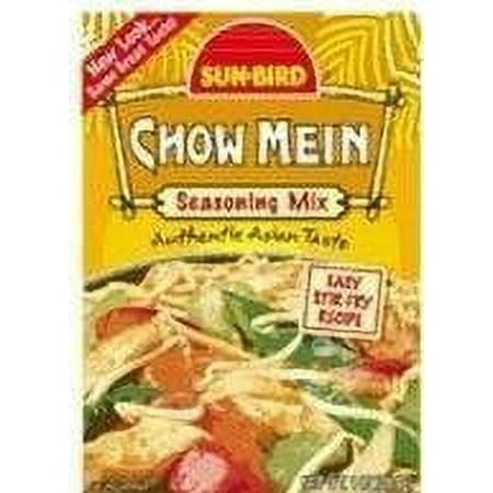 Sun-Bird Chow Mein Seasoning Mix (1 oz Packets) 4 Pack by Sun Bird