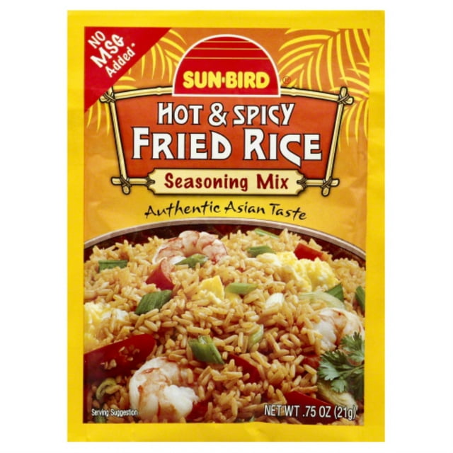 Sun-Bird® Hot & Spicy Fried Rice Seasoning Mix 0.75 oz. Packet