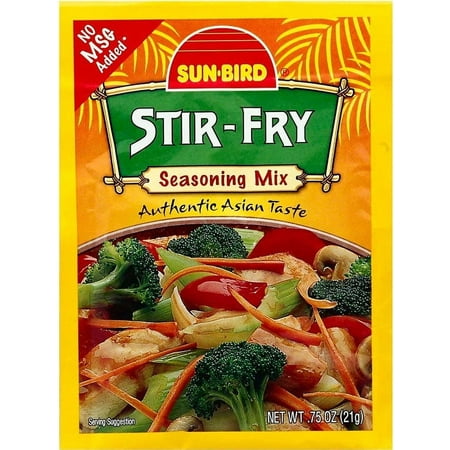 Sun Bird Stir-Fry Seasoning Mix, 0.75 OZ (Pack of 24)
