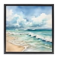 thumbnail image 1 of Stupell Industries Sun Bleached Serene Coast Black Framed Floater Canvas Wall Art, design by LSR Design Studio, 25 x 25, 1 of 9