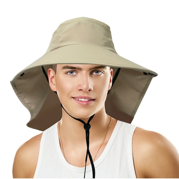 Sun Blocker Adventure hat UPF 50  rated Outdoor hat Wide brim with Back flap